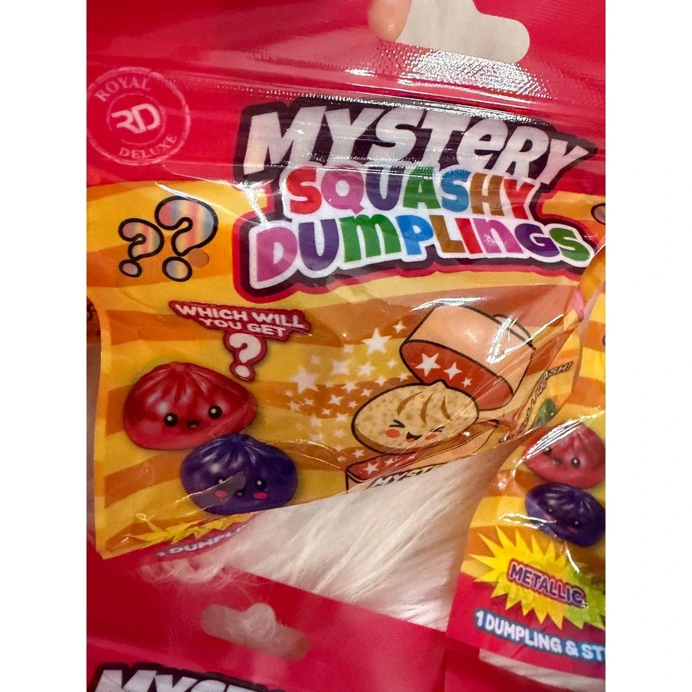 Lot of 6 Mystery Squashy Dumplings Metallic Series Blind Bag Royal Deluxe
